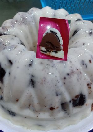 Foto resep Puding oreo cokelat isi nutella