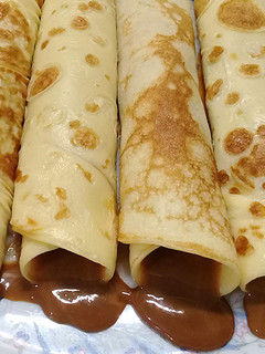 Una foto de Panqueques con dulce de leche 💥🍪 | Crepes 🔥✔
