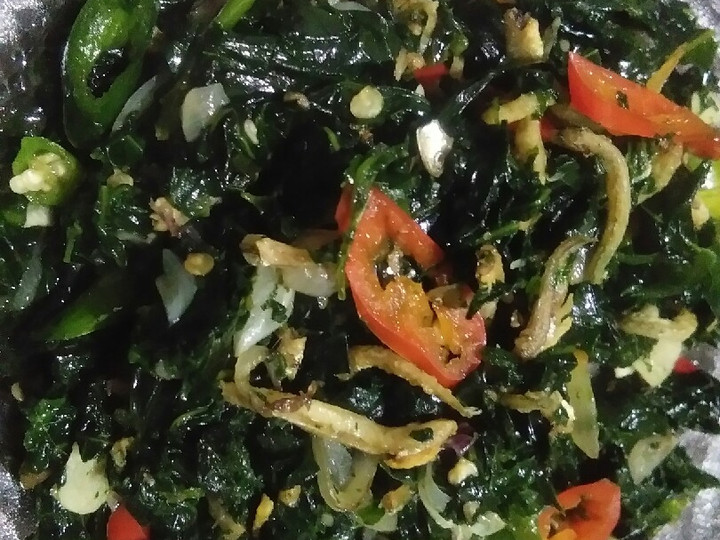 Resep Tumis teri daun pepaya, Bisa Manjain Lidah