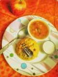 Mini Vrat Thali(Sama pulao, sweetpotato curry and peanut Chutney