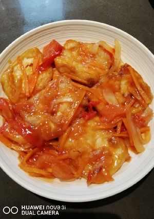 A picture of Sweet and Sour Tofu.