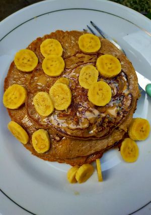 Foto resep Panacake pisang oat selai kacang