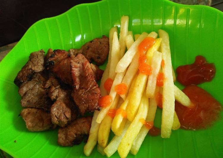 Steak daging
