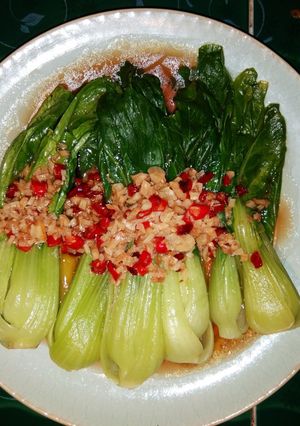 Foto resep Pokcoy Siram Bawang Cabe