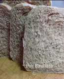 Pan de molde con remolacha y sin corteza (al vapor)