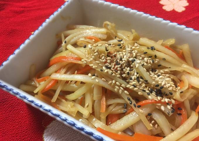 Japanese Daikon Radish Skin Fry Recipe By Aunty Eiko S International Cuisine Experience Cookpad
