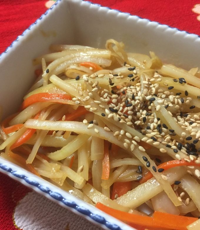 Japanese Daikon Radish Skin Fry Recipe by Aunty Eiko's
