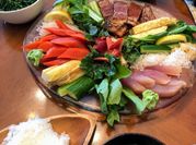 A picture of rice and octopus