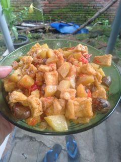 Foto resep Sambal goreng kentang, tahu, jantung ayam