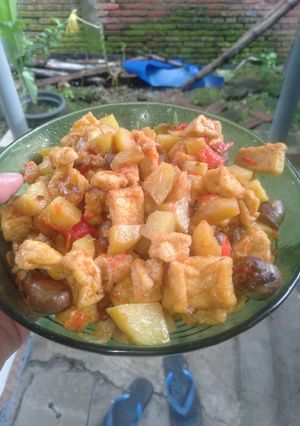 Foto resep Sambal goreng kentang, tahu, jantung ayam