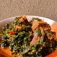 A picture of Vegetable soup.