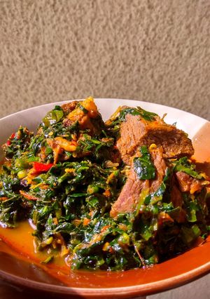 A picture of Vegetable soup.