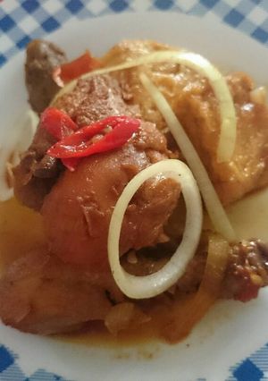 Foto resep Ayam tahu saus inggris