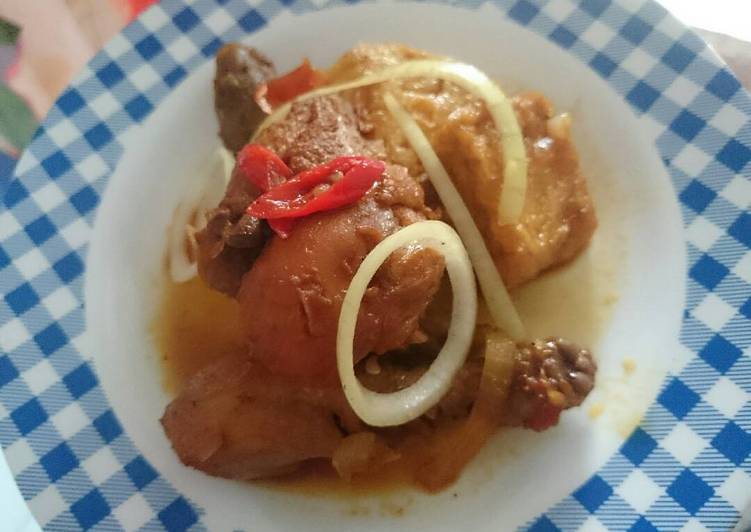 Ayam tahu saus inggris