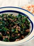 Spinach and meat stew - sabanegh bi lahmeh