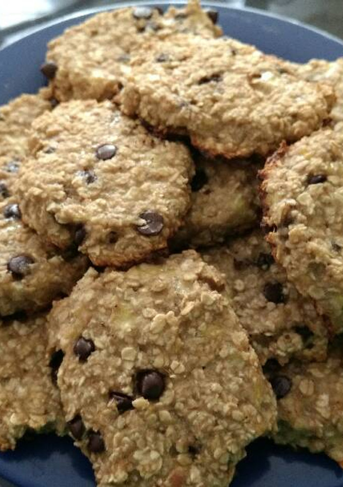 Una foto de Galletitas de banana y avena