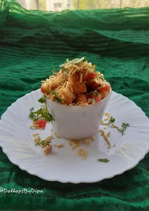 A picture of Paneer chaat.