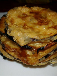 Una foto de Berenjenas fritas con miel