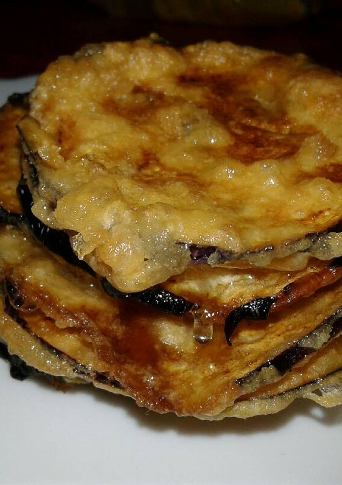 Una foto de Berenjenas fritas con miel