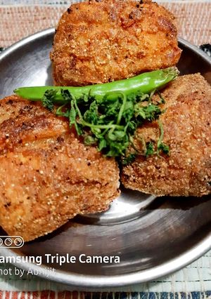 A picture of Amritsari fish fry.