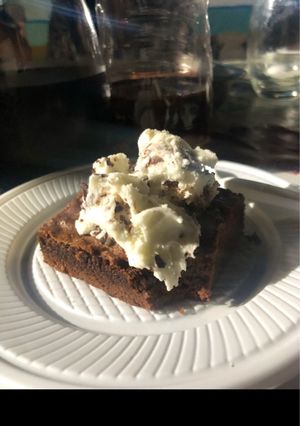 Una foto de Brownies con cacao🤎