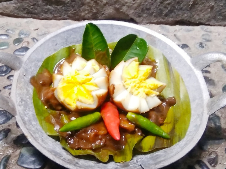 Resep Telur bumbu petis tanpa nguleg Anti Gagal