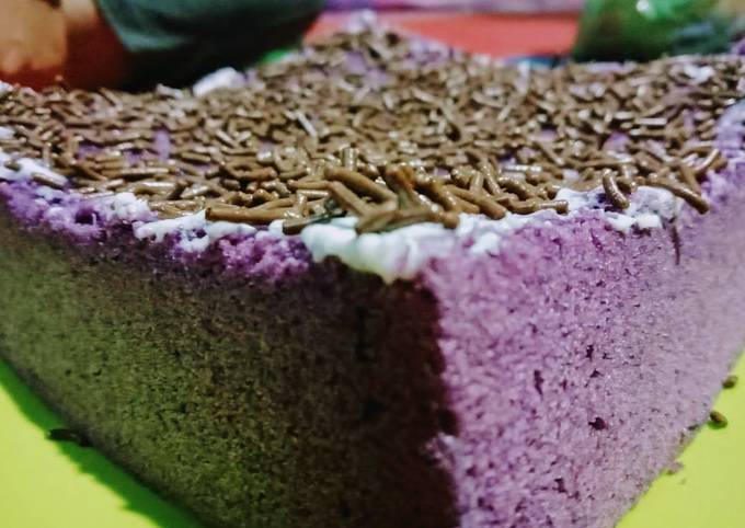 Resep Bolu ketela ungu #Tantanganakhirtahun #masakditahunbaru, Enak