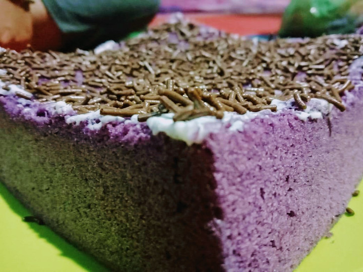 Resep Bolu ketela ungu #Tantanganakhirtahun #masakditahunbaru, Enak
