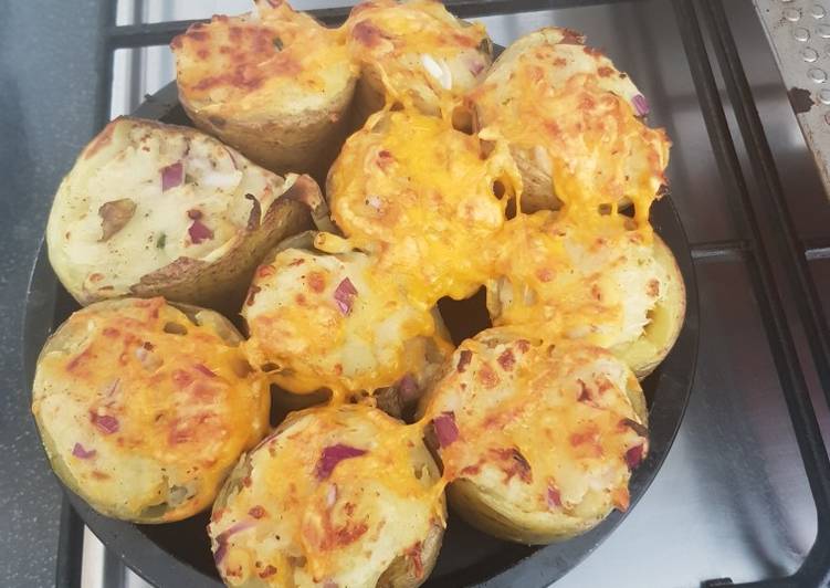Recipe of Perfect Potato skins with a twist….