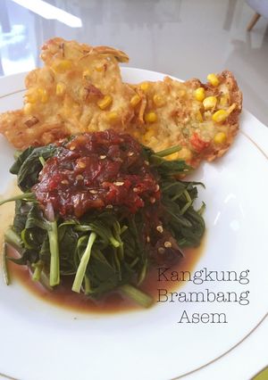 Foto resep Kangkung Brambang Asem