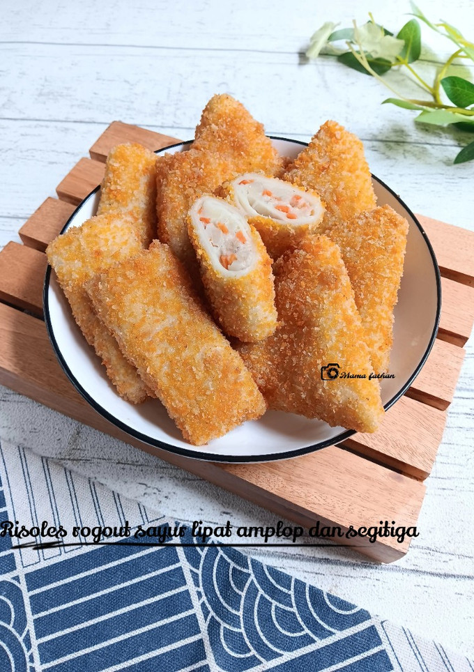 Foto resep Risoles rogout sayur lipat amplop dan segitiga