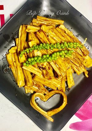 Hình của món Tàu Hủ Ky Kho Tiêu Chay.