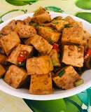 Đậu hũ kho nấm