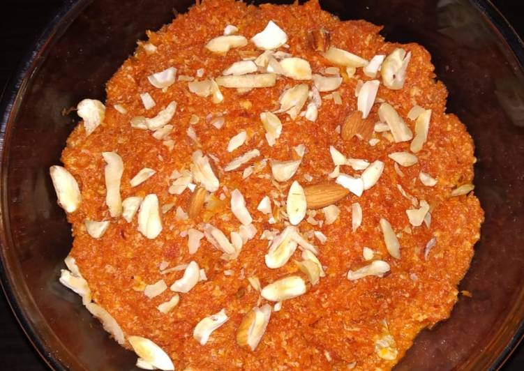Steps to Prepare Speedy Carrot mawa malai halwa