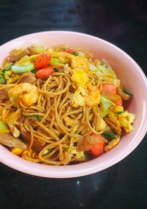 Foto resep Mie Goreng Sosis dan baso