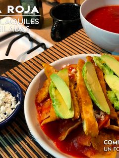 Una foto de Salsa Roja para Chilaquiles o Enchiladas | Chile Serrano