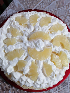 Una foto de Torta de ananá y crema
