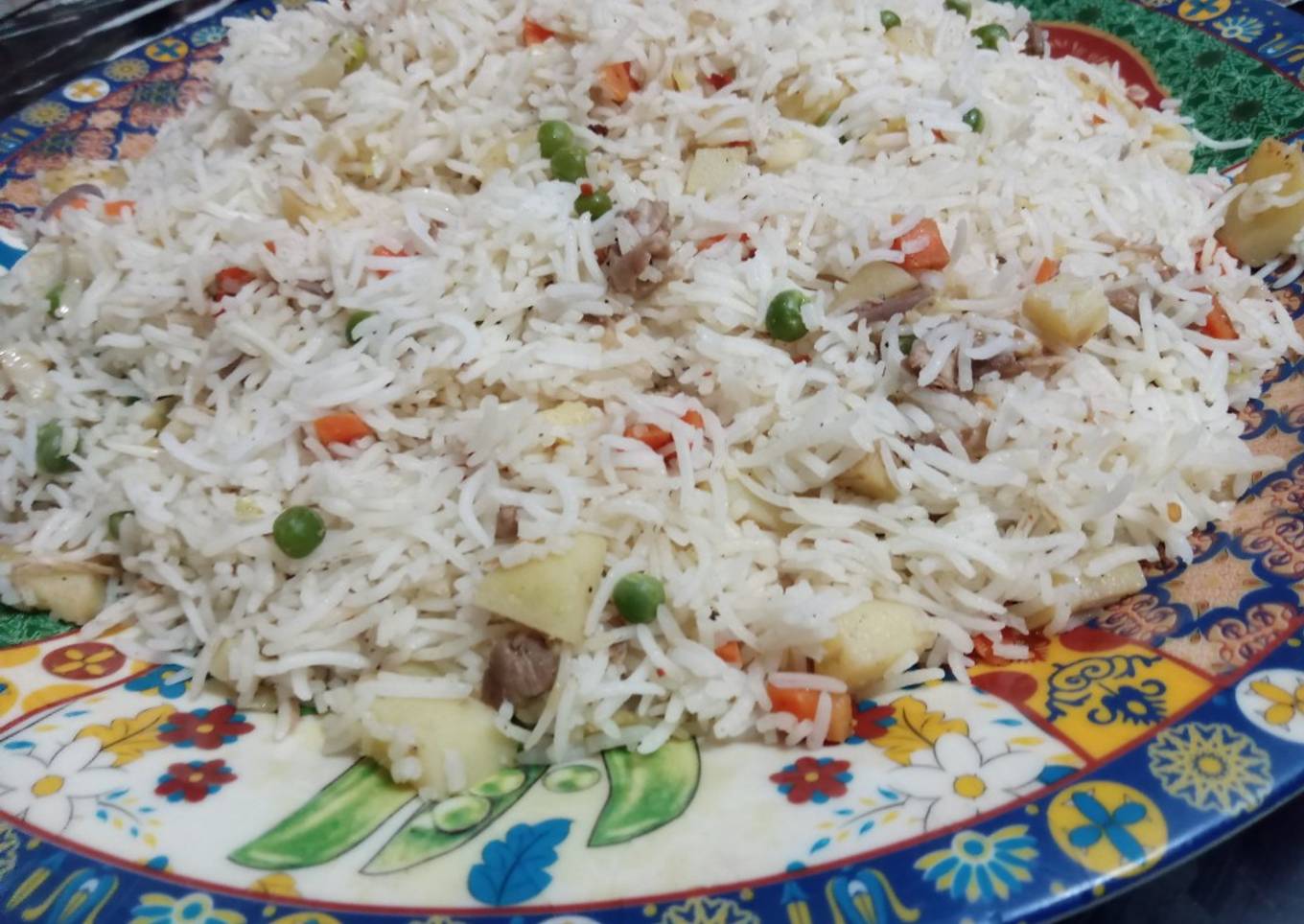 Chicken And Vegetables Fried Rice