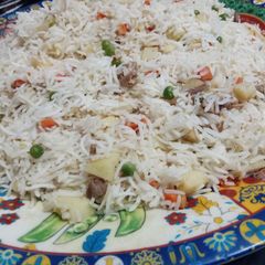 A picture of Chicken And Vegetables Fried Rice.