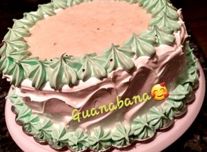 Una foto de Torta fria de guanabana