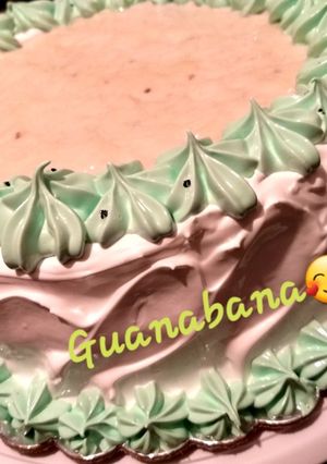 Una foto de Torta fria de guanabana
