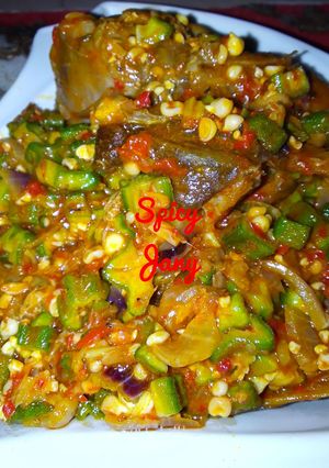 A picture of My Crunchy Okra Soup.