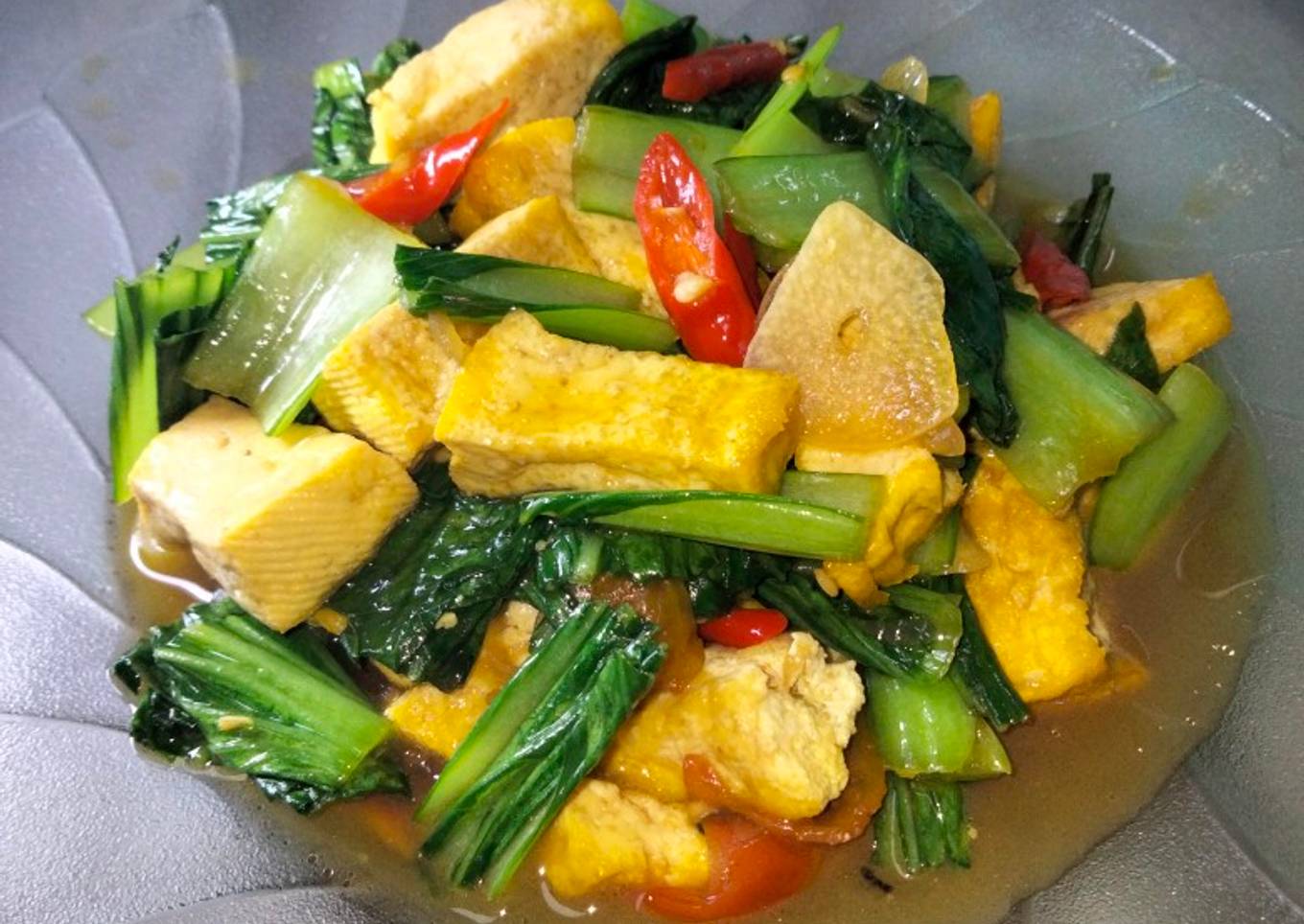 Tumis pakcoy tahu