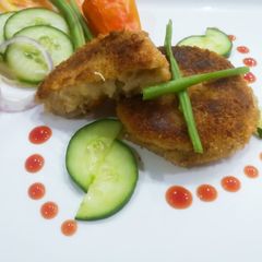 A picture of Potato cutlets.