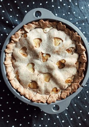 Une photo de TARTE CHOCO-POMMES