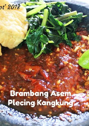 Foto resep 117. Brambang Asem Plecing Kangkung