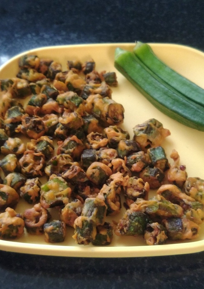 வெண்டைக்காய் பக்கோடா செய்முறை முக்கிய புகைப்படம்