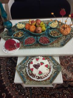 عکسی از دستور چیدمان یلدا
