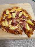 Pizza con tortilla de harina en air fryer 🍕