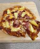 Pizza con tortilla de harina en air fryer 🍕